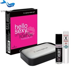 Подарочный набор для флирта Sensuva Hello Sexy (стимулирующий бальзам для губ и феромоны)