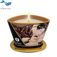 Массажная свеча Shunga Massage Candle - Intoxicating Chocolate (170 мл) с афродизиаками
